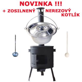 Kotlíkový gulášový set 36 PLUS 600 + nerezový kotlík 15 L (0,8 mm) ()