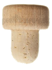 Korková zátka s drevenou hlavičkou