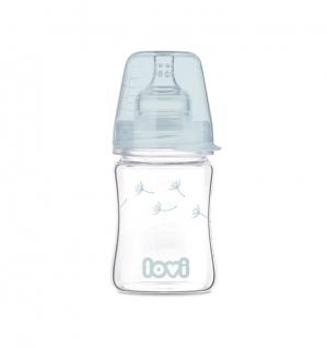 LOVI Dojčenská fľaša sklo Diamond Glass 150ml 0m+ BOTANIC