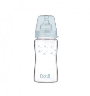 LOVI Dojčenská fľaša sklo Diamond Glass 250ml 3m+ BOTANIC
