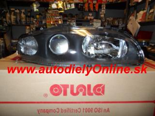 Fiat Marea - svetlo H1+H1 šošovkové Pravé / DJ AUTO / (spolujazdcová strana)