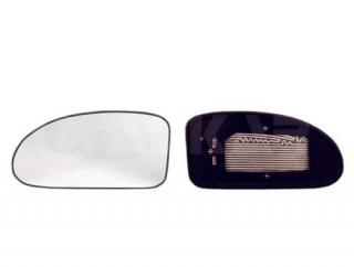 Ford FOCUS 09/98-11/04 sklo zrkadla Ľavé, vyhrievané,obdĺžnikový úchyt (šoférová strana)