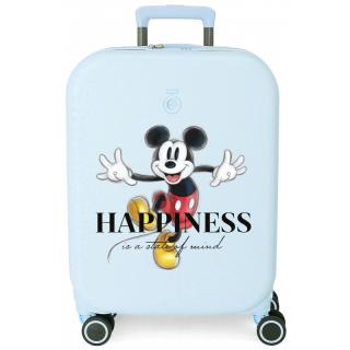ABS CESTOVNÝ KUFOR MICKEY MOUSE HAPPINES TURQUESA, 55X40X20CM, 37L, 3669121 (SMA