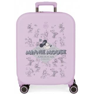 ABS CESTOVNÝ KUFOR MINNIE MOUSE HAPPINES LILA, 55X40X20CM, 37L, 3669123 (SMALL)