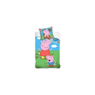 CARBOTEX Obojstranné obliečky PEPPA PIG Oink!, 140/200+70/90