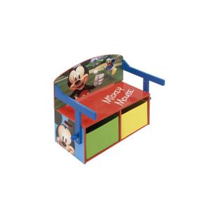 DETSKÝ DREVENÝ NÁBYTOK 3V1 MICKEY MOUSE (LAVIČKA, BOX NA HRAČKY, STOLÍK), WD1290