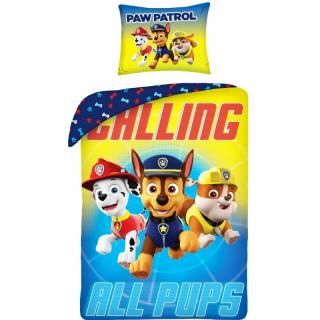 HALANTEX Obojstranné bavlnené obliečky PAW PATROL Calling, 140/200+70/90 PW133