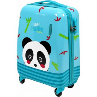 LUXUSNÝ DETSKÝ ABS CESTOVNÝ KUFOR PANDA, 51X35X20XM, 14321