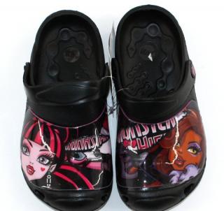 Monster High Crocs plážová obuv &gt; varianta 02 - čierne MH94