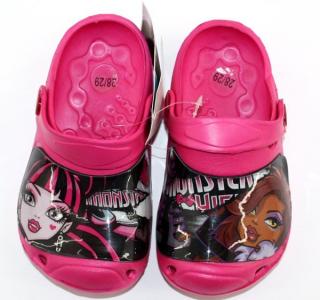 Monster High Crocs plážová obuv &gt; varianta 02 - ružová MH93