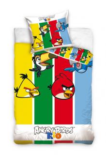 obliečky Angry Birds pruhy 140/200