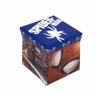 ÚLOŽNÝ BOX S VRCHNÁKOM / TABURETKA 2V1 SPIDERMAN