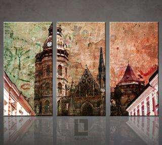 3 dielny obraz na stenu - Košice 3