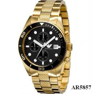 Emporio Armani AR5857. Pánske hodinky (Pánske hodinky pozlátené 14kt zlatom)