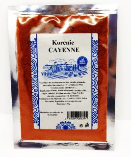 CAYENSKÉ  (kajenské) KORENIE 20G