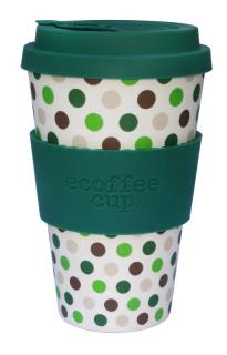 Ecoffee hrnček Green Polka 400 ml