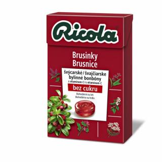 RICOLA Brusinky - Cranberry 40g bez cukru