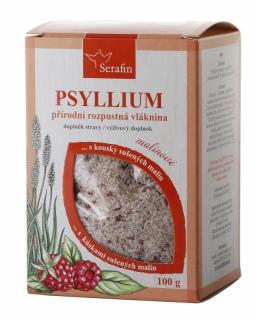 Serafin Psyllium s prírodnou arómou s kúskami ovocia - malina 100 g