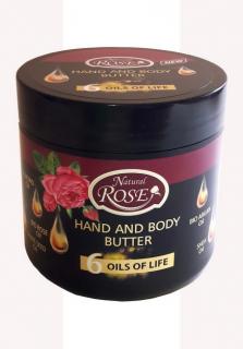 ARSY Maslo na ruky a telo NATURAL ROSE 6 olejov (Body and Hand Butter NATURAL ROSE 6 OILS OF LIFE)