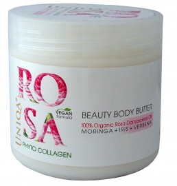 ARSY ROSA UNIQA  Telové maslo s fytokolagénom a ružovým olejom VEGAN,350 ml (ROSA UNIQA Beauty Body Butter Phytocollagen - vegan)
