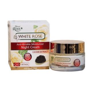 ARSY WHITE ROSE Hydratačný nočný krém proti vráskam s kaviárom a Q10 (WHITE ROSE  Anti Wrinkle moisturizer night cream)