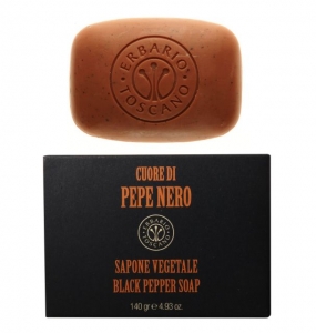 Erbario Toscano Čierne korenie luxusné pánske mydlo, 140 g (Erbario Toscano Pepe Nero Soap)
