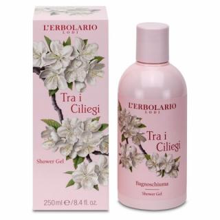 Erbolario Tra i Ciliegi Sprchový gel 250 ml (Pre regenerujúcu sprchu a kúpeľ s vôňou čerešňových kvetov)
