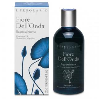 Fiore dell'Onda Sprchový gel  (Erbolario,hydratačné minerály, proteíny a vitamíny získané z výťažkov z rias nori a zvláčňujúce  ochranné extrakty z lekna modrého)