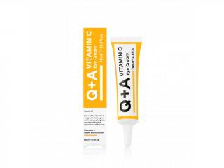Q+A  Anti-age Očný krém s vitamínom C 15 ml (Vegan. Rozjasňuje pokožku okolo očí, zlepšuje tvrobu kolagénu, zjednocuje tón pleti)