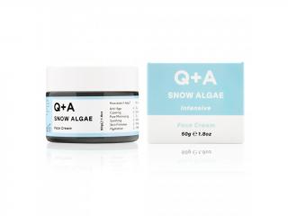 Q+A Intenzívny krém na tvár Snow Algae, 50g (bez parfumu prírodný,ultra-výživný krém pre suchú až veľmi suchú citlivú pleť,hydratácia, výživa, anti-age.Cruelty free,)