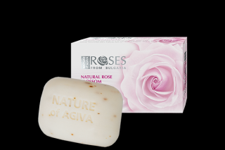 Toaletné mydlo s ružovými lupienkami Bielej ruže 75g (ROSES Natural Rose Blossom beauty bar)