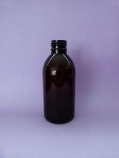 Liekovka PET 250ml,k disp.1bal!,GL28, hnedá, bal.300ks-MEGAPACK 5 bez uzáveru, L36 (Liekovka 36)