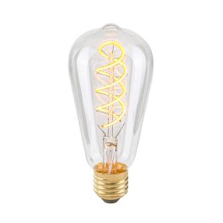 Dekoratívna LED žiarovka číra špirálová E27/4W/2200K/175lm