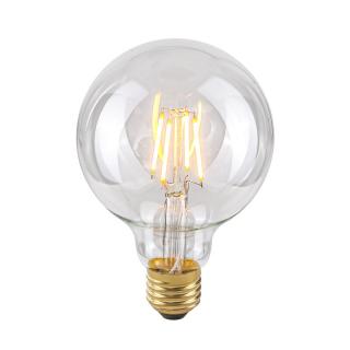 Dekoratívna LED žiarovka G95 číra E27/4W/2200K/400lm