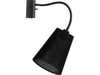 FLEX SHADE BLACK nástenné svietidlo s vypínačom 1xE27/60W