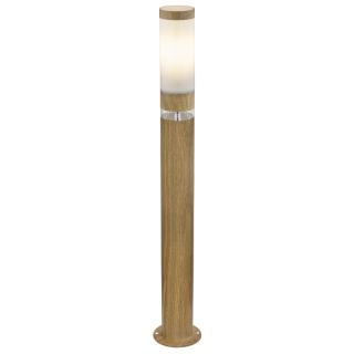 JAICY vonkajší stĺpik 80cm imitácia dreva 1xE27/15W + 1xLED/1,2W/3000K IP44 ()