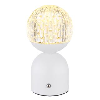 JULSY dekoračná stolná lampa stmievateľná biela/číra LED/2,5W/12V, 2700-6500K