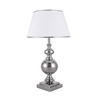 LETTO nočná lampa chróm/biela 1xE27/60W