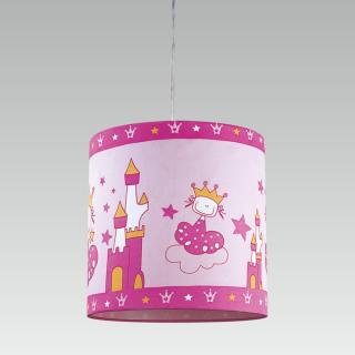 LUNETIC detský luster ružový 1xE27/60W (detský motív princezná)