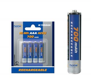 Nabíjateľné batérie AAA Ni-Mh 1,2V/700mAh - blister 4ks