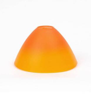 Náhradné tienidlo pre závit E14 (30mm) oranžovo-žlté, priemer: 12,8cm