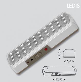 Núdzové a prenosné LED svietidlo LEDIS 30LED/1,2W, IP20