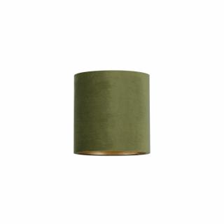 PETIT A textilné tienidlo zeleno-zlaté pre objímku E27, priemer 25,5cm
