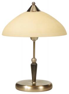 REGINA nočná lampa bronz/krémová 1xE14/40W, výška: 41cm