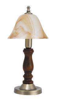 RUSTIC nočná lampa bronz/hnedý alabaster 1xE27/60W, výška: 37,5cm
