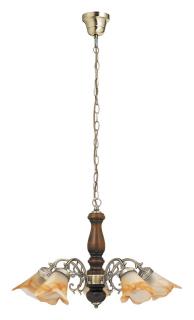 RUSTIC závesná lampa bronz/hnedý alabaster 5xE14/40W, výška: 100cm