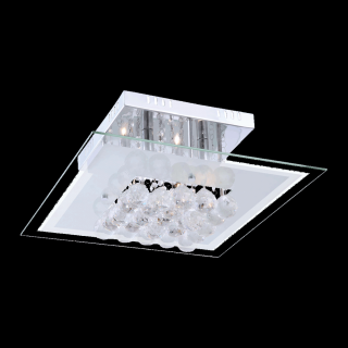 SEVILLA sklenený stropný luster s krištálikmi 6xG9/33W (do)