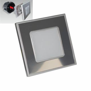 STEP LIGHT schodiskové LED svietidlo 1W/4000K nehrdzavejúca oceľ/zrkadlo