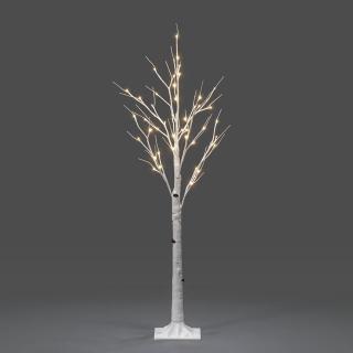 Svietiaci stromček Breza malá 48 LED teplá biela, 1,2m (do)