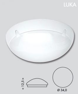 Svietidlo s mikrovlnným senzorom LUKA biele 2xE27/40W